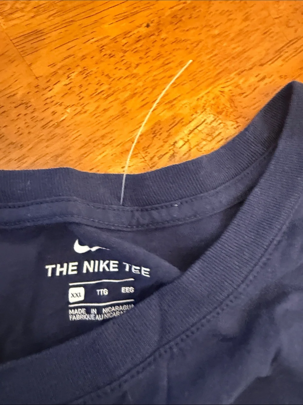 Nike Navy and White Wrigleyville Graphic Tee xxl Chicago Cubs